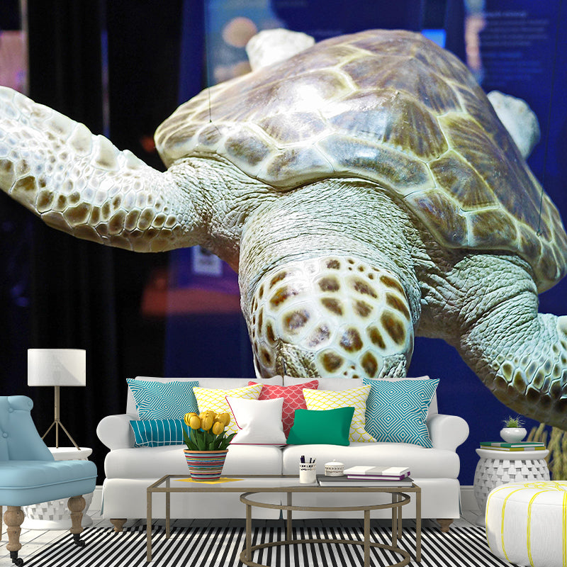 Popular Wall Mural Sea Turtle Printed Drawing Room Wall Mural