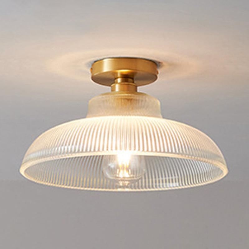 Modern Ceiling Light 1-Light Ceiling Mount Light with Glass Shade for Bedroom