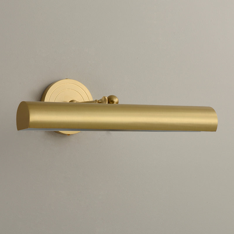 Modern Simple Copper Vanity Light Cylinder Shape Rotatable Vanity Lamp for Bedroom