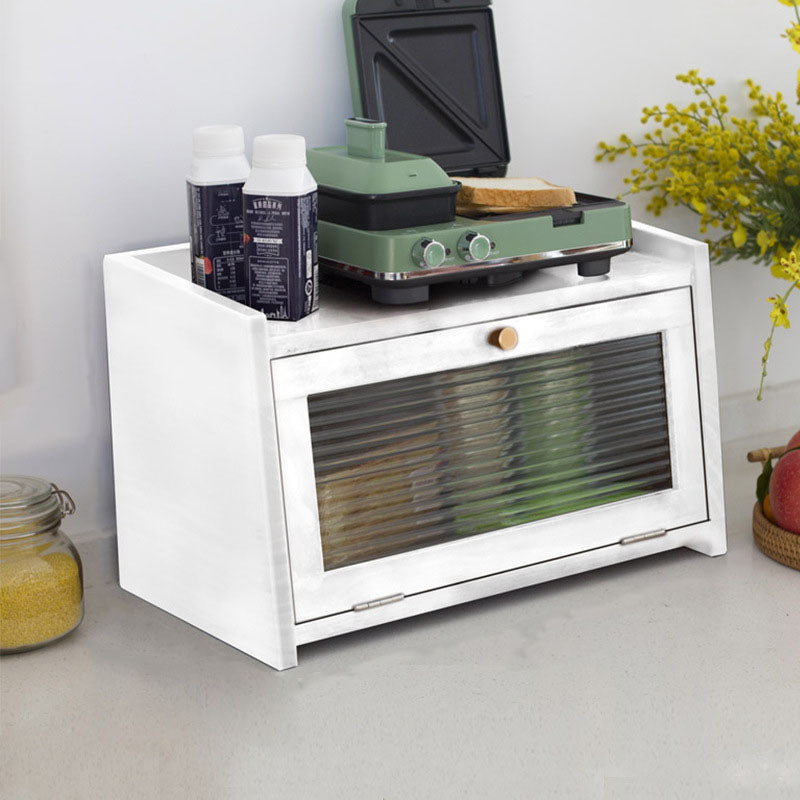 Contemporary Side Board Solid Wood Sideboard with Glass Door for Dining Room