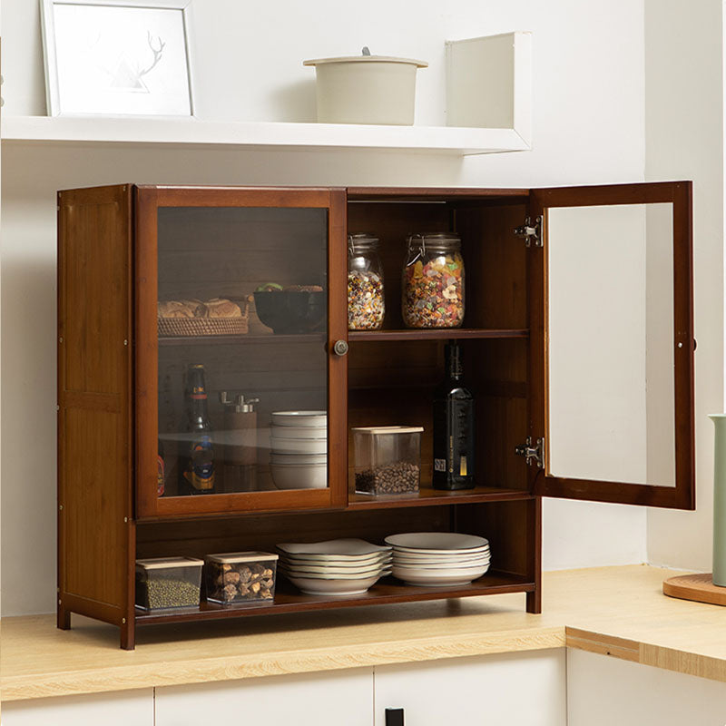 Contemporary Side Board Engineered Wood Sideboard with Door for Kitchen