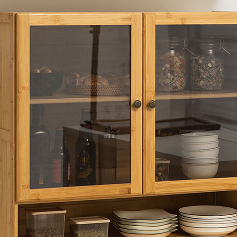 Contemporary Side Board Engineered Wood Sideboard with Door for Kitchen