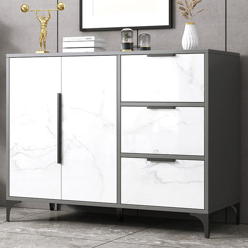 Contemporary Sideboard Engineered Wood Sideboard with Door for Dining Room