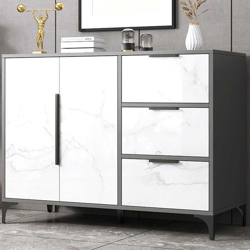 Contemporary Sideboard Engineered Wood Sideboard with Door for Dining Room