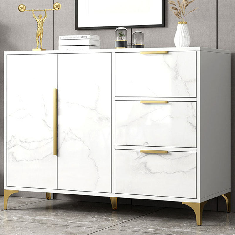 Contemporary Sideboard Engineered Wood Sideboard with Door for Dining Room