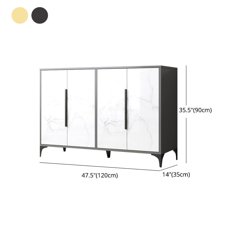 Contemporary Sideboard Engineered Wood Sideboard with Door for Dining Room