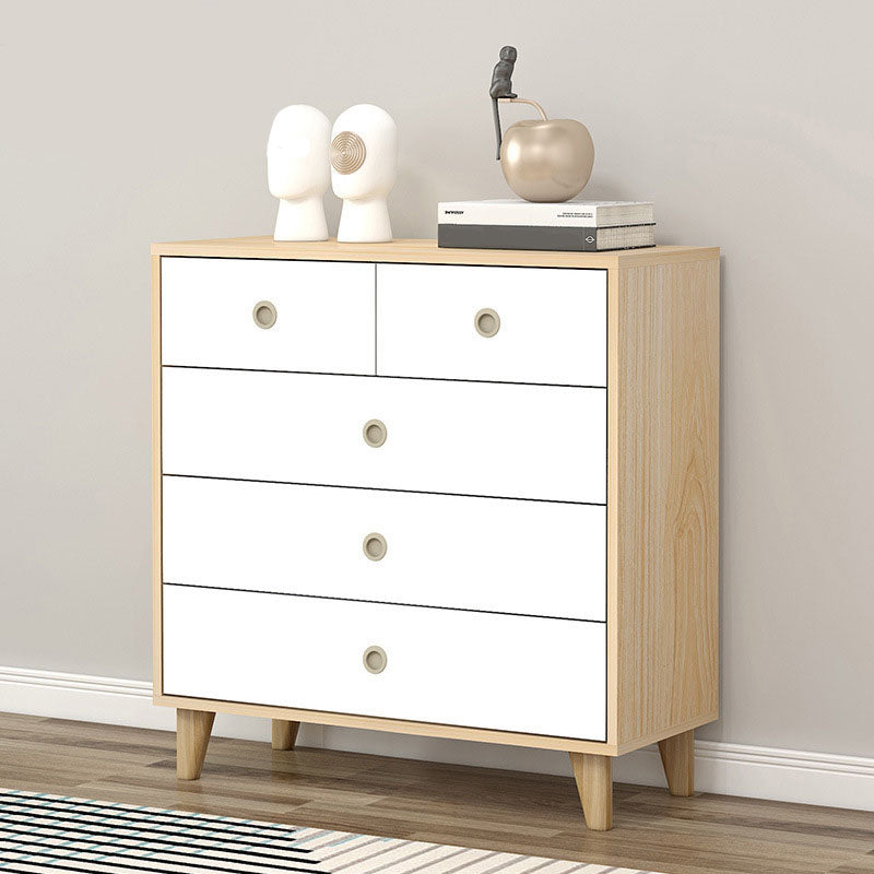 Contemporary Side Board Engineered Wood Sideboard with Oak Wood Leg for Dining Room