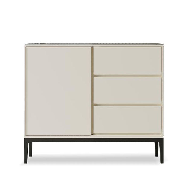 Modern Stone 33.4"H Sideboard Buffet 3-Drawer Dining Room Buffet Server