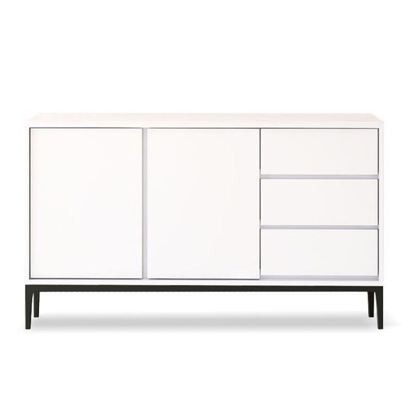 Modern Stone 33.4"H Sideboard Buffet 3-Drawer Dining Room Buffet Server