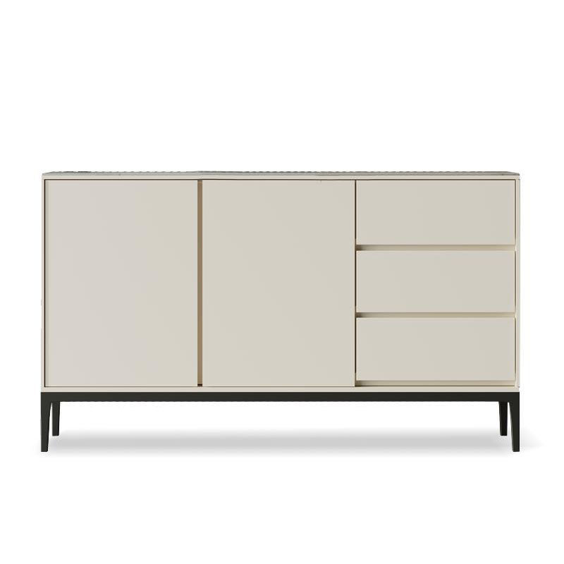 Modern Stone 33.4"H Sideboard Buffet 3-Drawer Dining Room Buffet Server