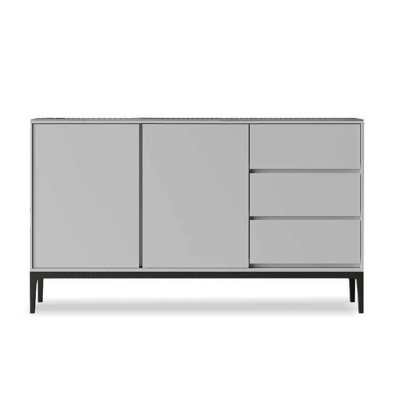 Modern Stone 33.4"H Sideboard Buffet 3-Drawer Dining Room Buffet Server