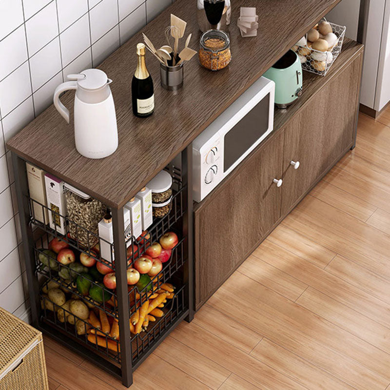 Modern Style Sideboard Metal Open Storage Sideboard  for Kitchen Dining Room