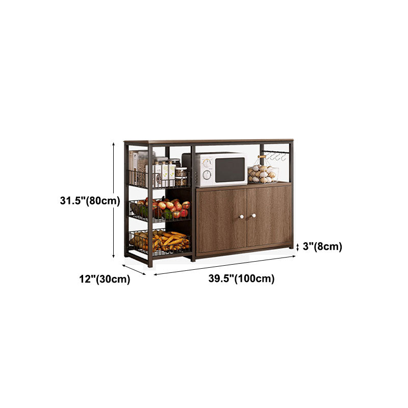 Modern Style Sideboard Metal Open Storage Sideboard  for Kitchen Dining Room