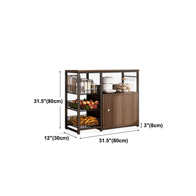 Modern Style Sideboard Metal Open Storage Sideboard  for Kitchen Dining Room