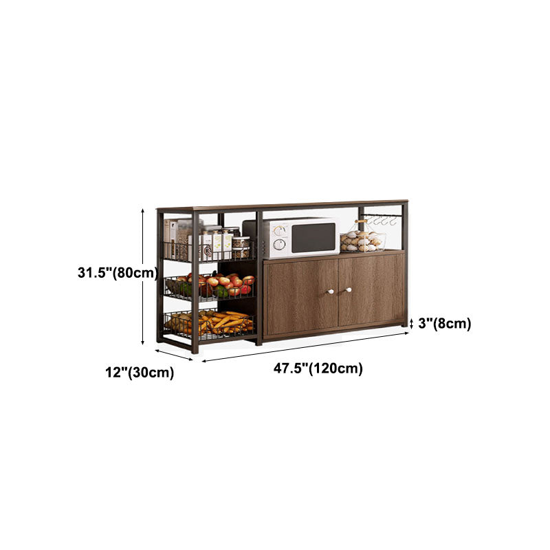 Modern Style Sideboard Metal Open Storage Sideboard  for Kitchen Dining Room