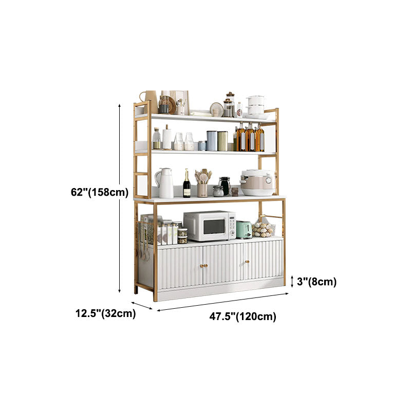 Modern Style Sideboard Metal Open Storage Sideboard  for Kitchen Dining Room