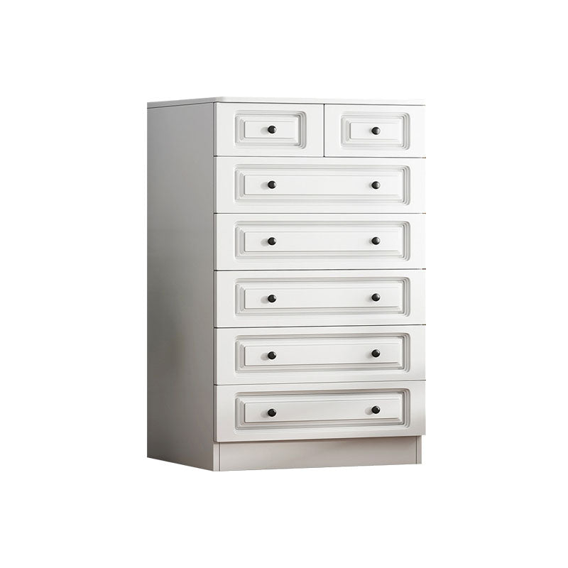 15 " D White Storage Chest Modern Bedroom Storage Chest Dresser with Drawers