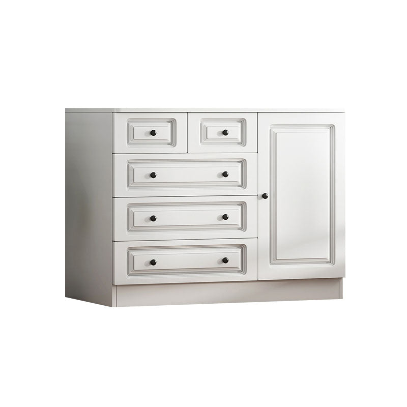 15 " D White Storage Chest Modern Bedroom Storage Chest Dresser with Drawers