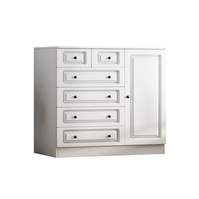 15 " D White Storage Chest Modern Bedroom Storage Chest Dresser with Drawers