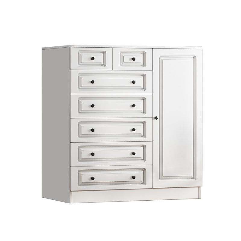 15 " D White Storage Chest Modern Bedroom Storage Chest Dresser with Drawers