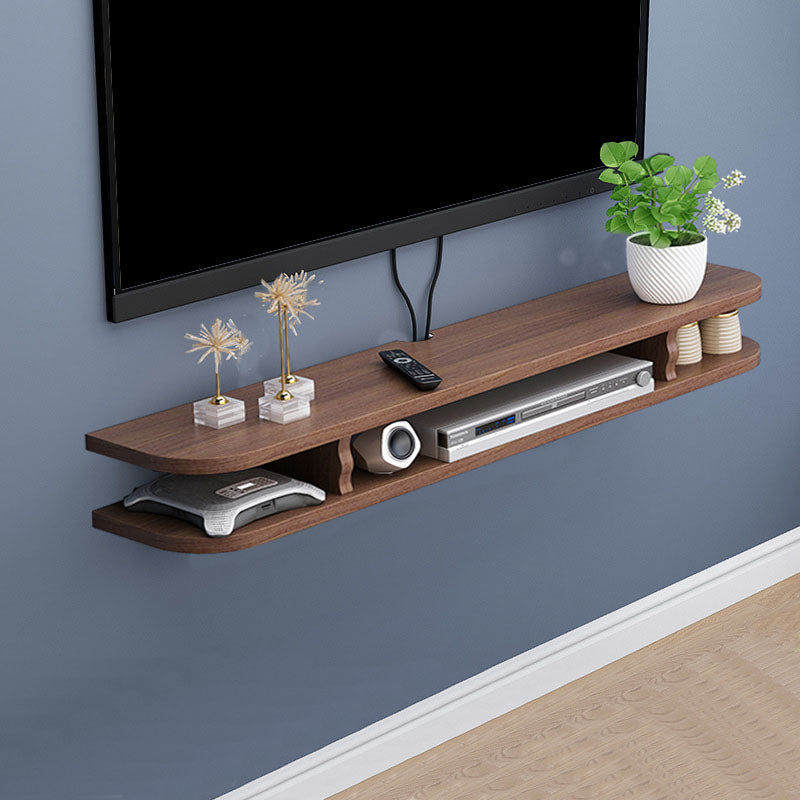 9" D Modern Wooden TV Stand Open Storage Wall Mounted TV Console