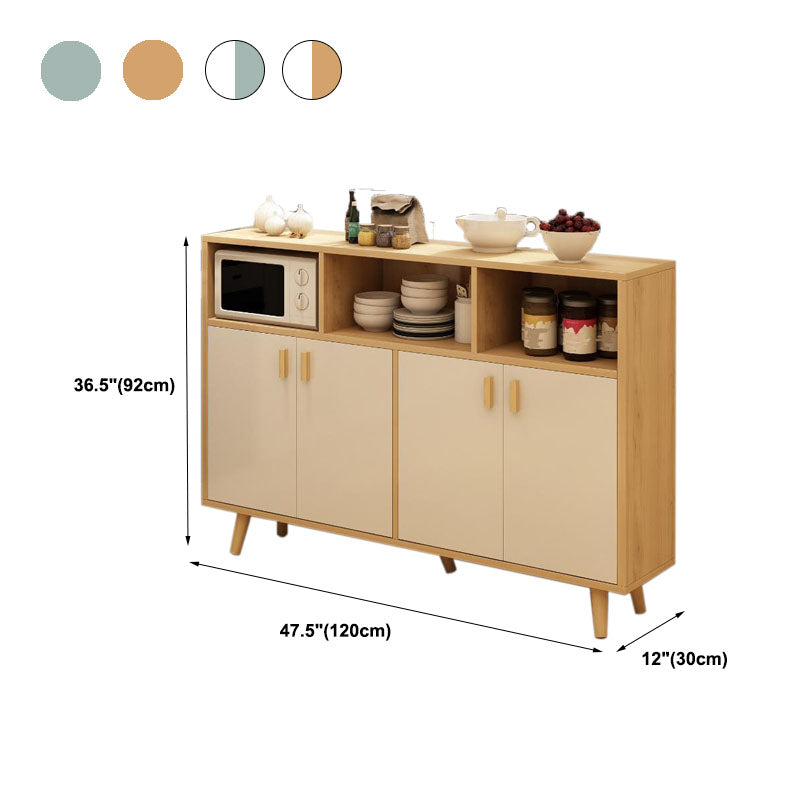 Door Contemporary Sideboard Engineered Wood Sideboard for Dining Room