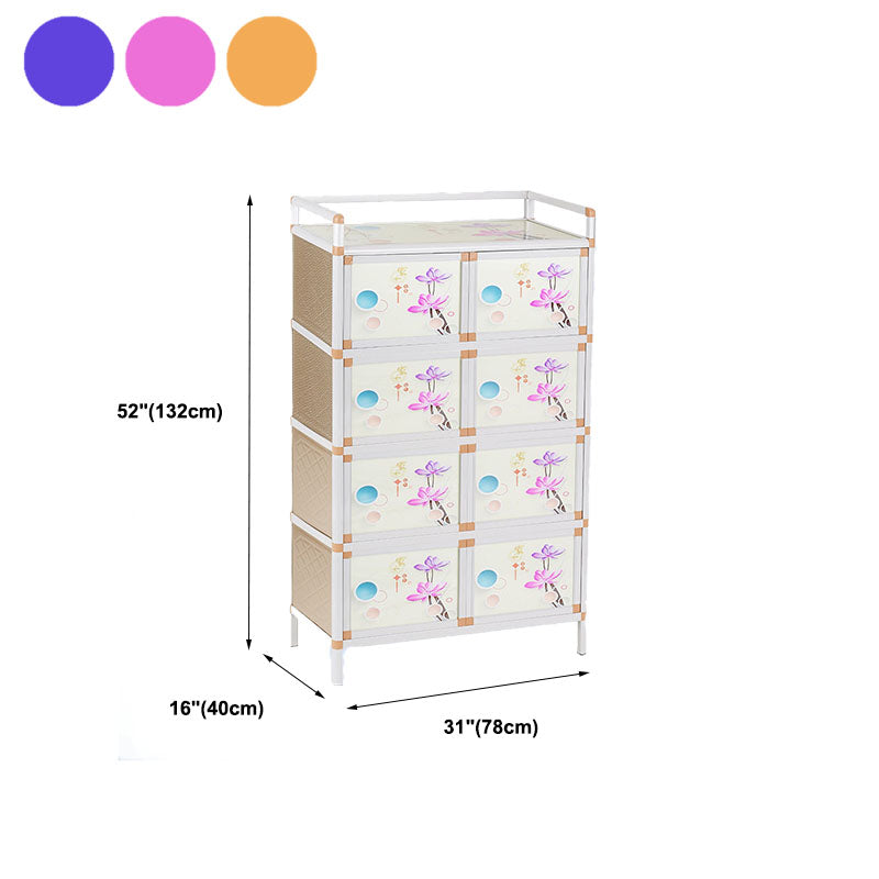 Door Contemporary Style Side Board Metal Sideboard for Kitchen