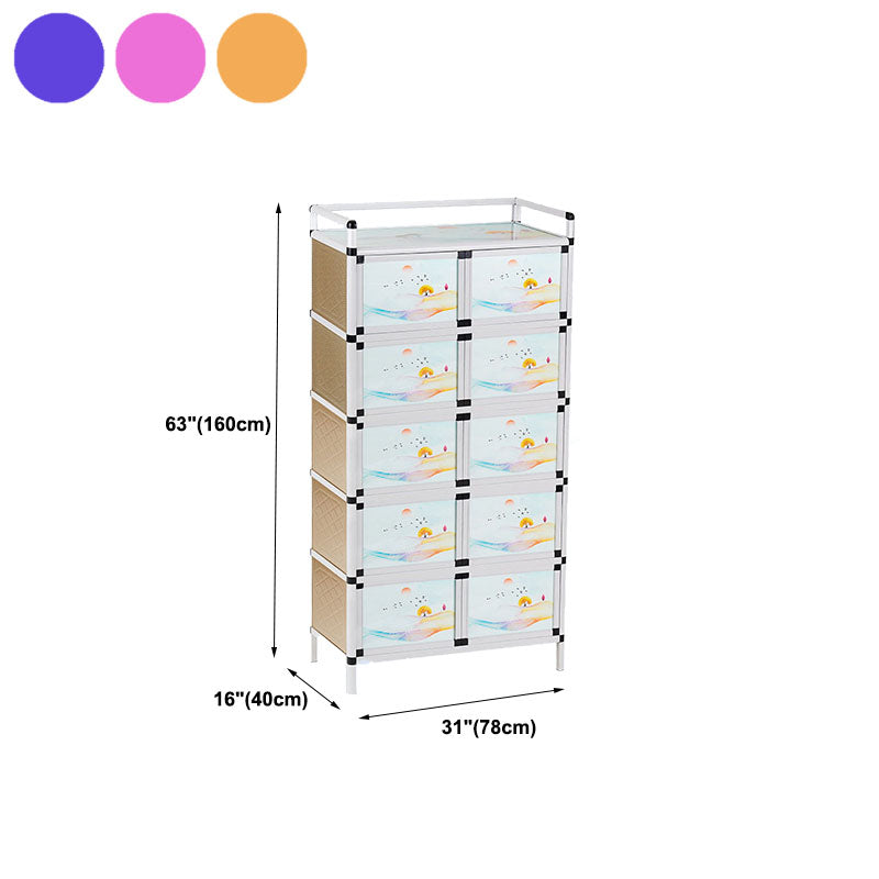 Door Contemporary Style Side Board Metal Sideboard for Kitchen