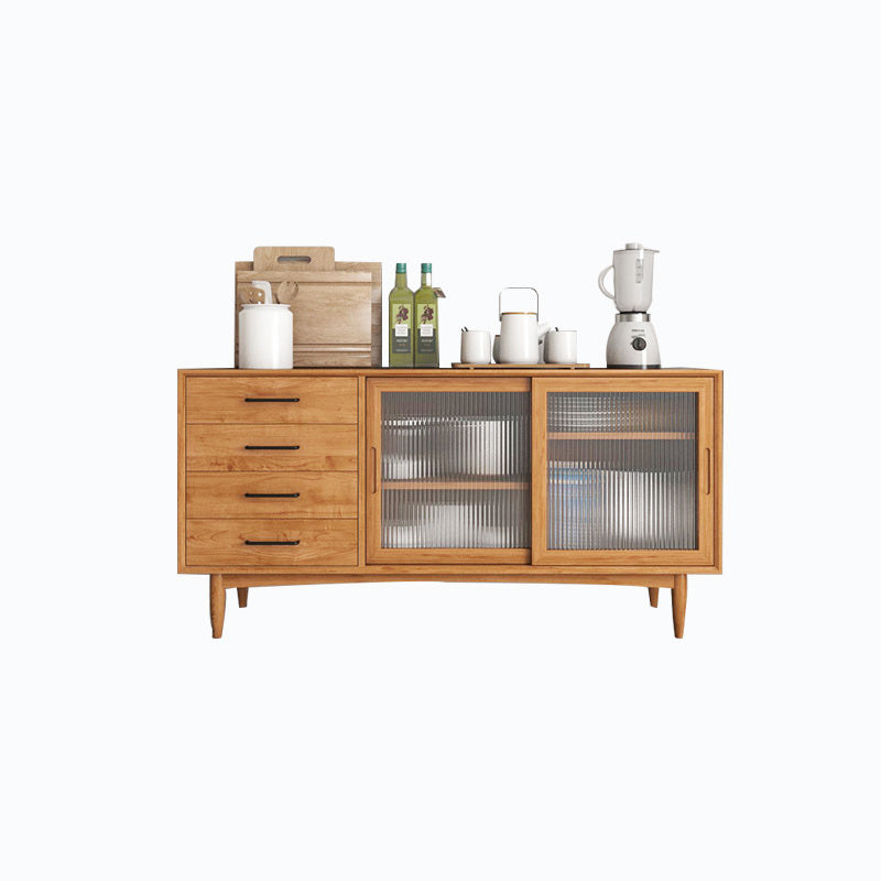 Sliding Door Contemporary Sideboard Wood Sideboard for Dining Room