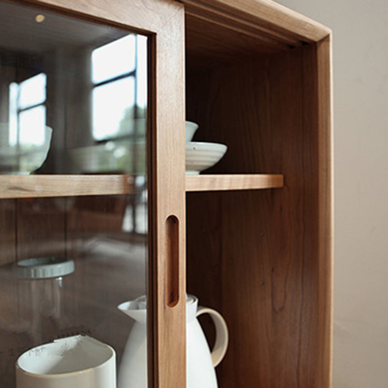 Sliding Door Contemporary Sideboard Wood Sideboard for Dining Room