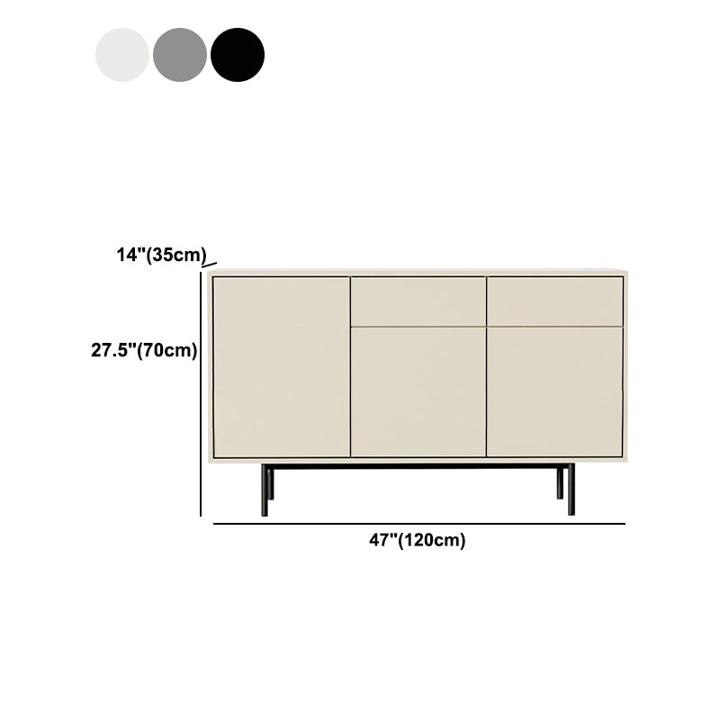 Modern Engineered Wood 27.5"H Sideboard Buffet Dining Room Buffet Server