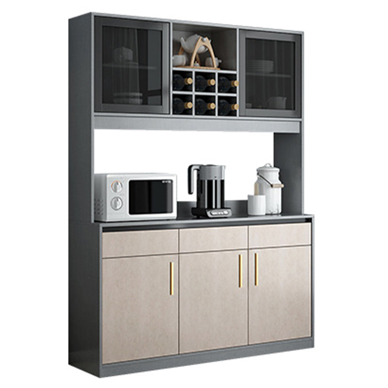 Glam Style 72-inch Height Cupboard Doors and Drawer Sideboard for Dining Room