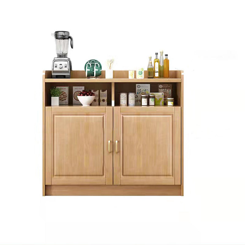 Contemporary Sideboard Rubber Wood Sideboard with Door and Drawer for Dining Room