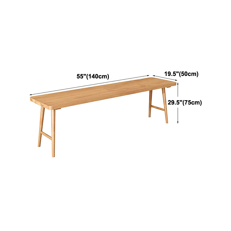 Modern Rectangular Writing Desk H-Shape Solid Wood Office Desk for Home