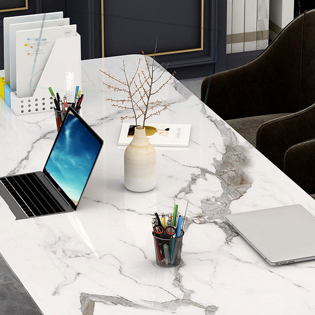 Glam Style Office Desk Meeting White Writing Desk for Study Room and Office