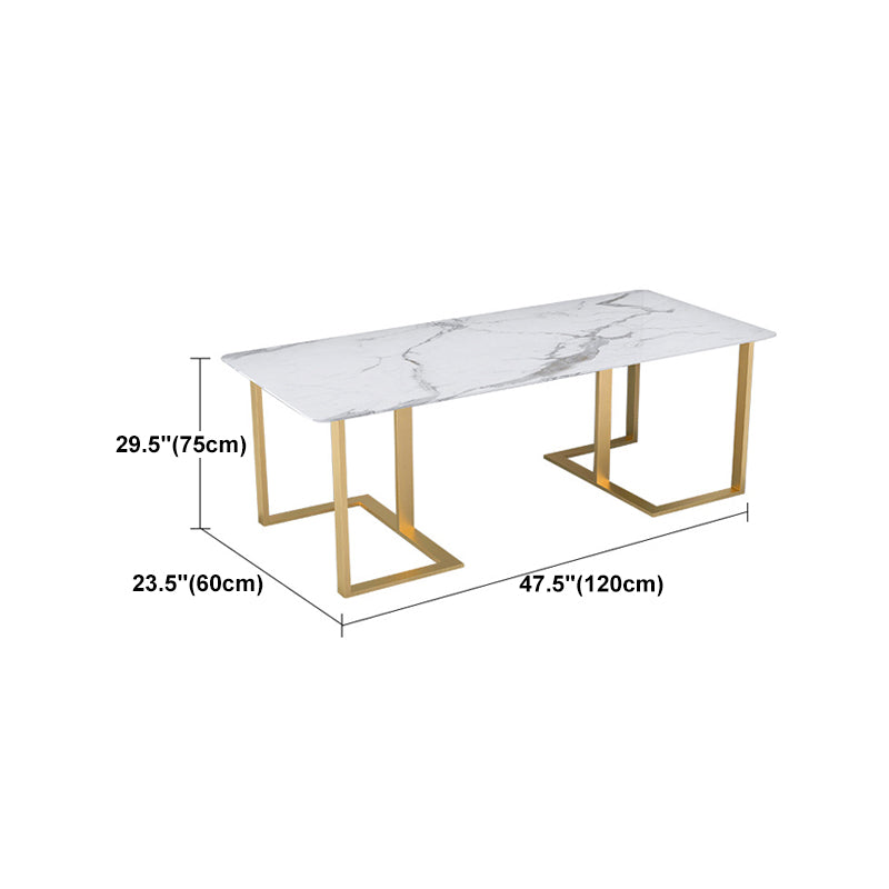 Glam Style Office Desk Meeting White Writing Desk for Study Room and Office