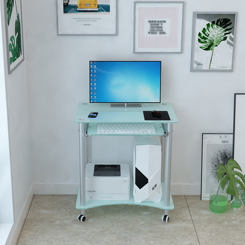 Modern Style Glass Office Desk Rectangle Computer Desk for Home Use