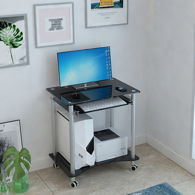 Modern Style Glass Office Desk Rectangle Computer Desk for Home Use