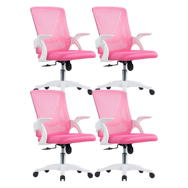 Mid Back Mesh Office Chair Adjustable Armrest Desk Chair with Wheels