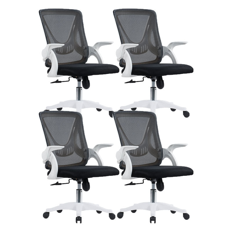 Mid Back Mesh Office Chair Adjustable Armrest Desk Chair with Wheels