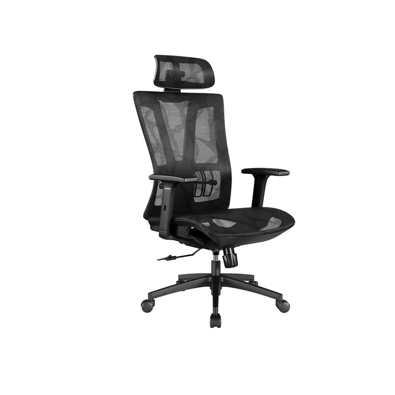 High Back Office Chair Adjustable Armrest Desk Chair with Headrest and Wheels