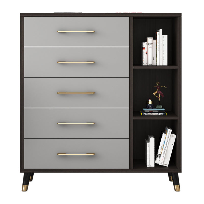 Classic Glam Bedroom Storage Chest Soft-Close Drawers Wood Dresser