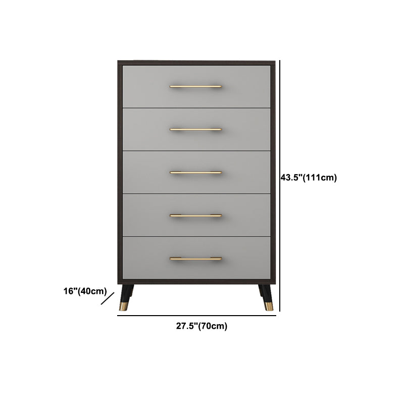 Classic Glam Bedroom Storage Chest Soft-Close Drawers Wood Dresser