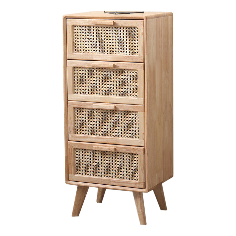 Contemporary Natural Storage Chest Soft-Close Drawers Wood Chest