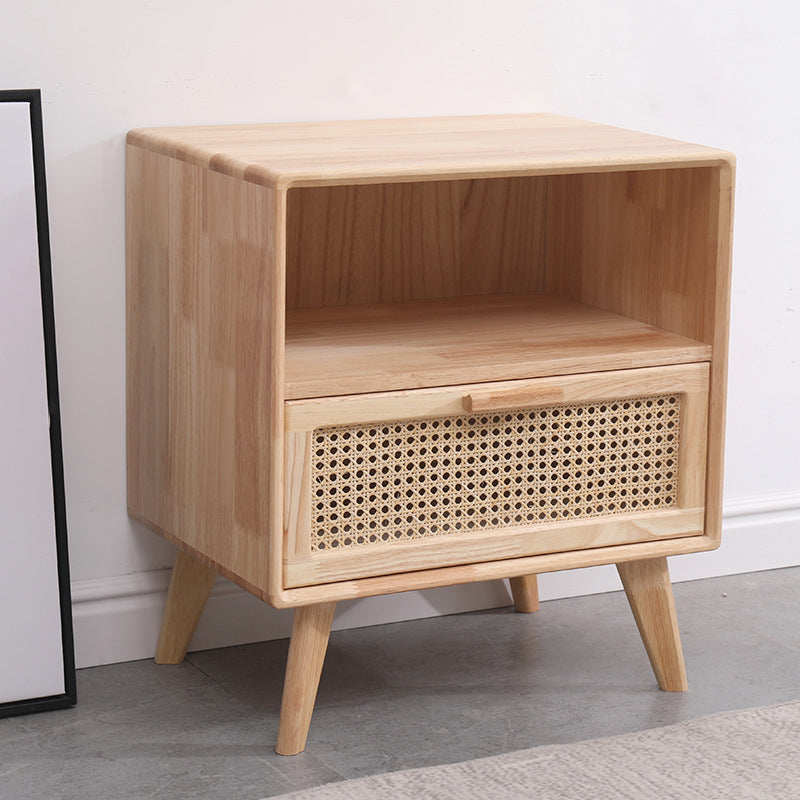 Contemporary Natural Storage Chest Soft-Close Drawers Wood Chest