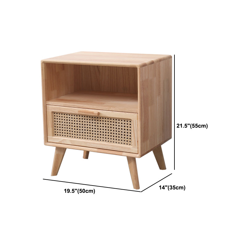 Contemporary Natural Storage Chest Soft-Close Drawers Wood Chest