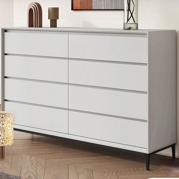 Wood Top Chest Light Grey/White/Beige Chest with Drawers for Bedroom