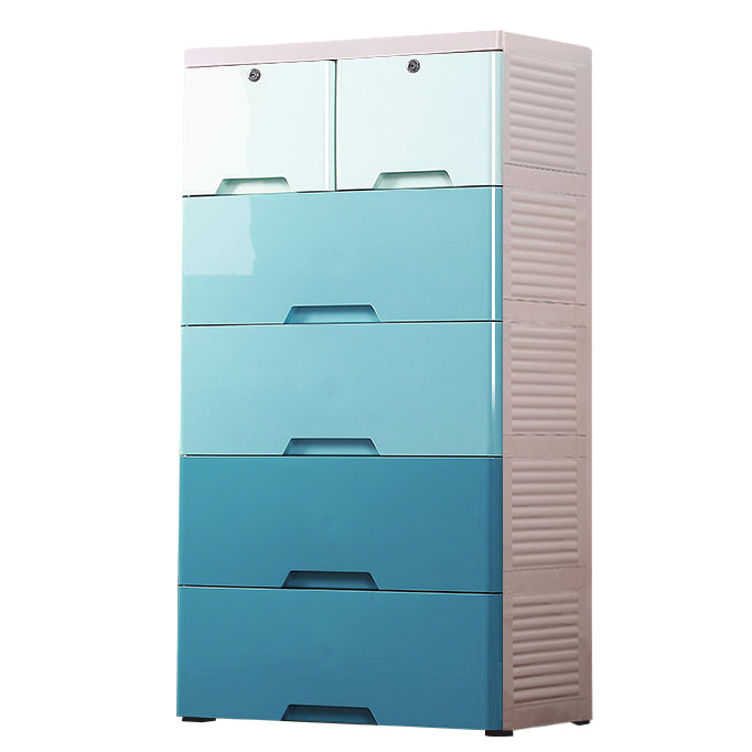 Contemporary Chest Plastic Chest Drawers with Drawers and Lock for Bedroom