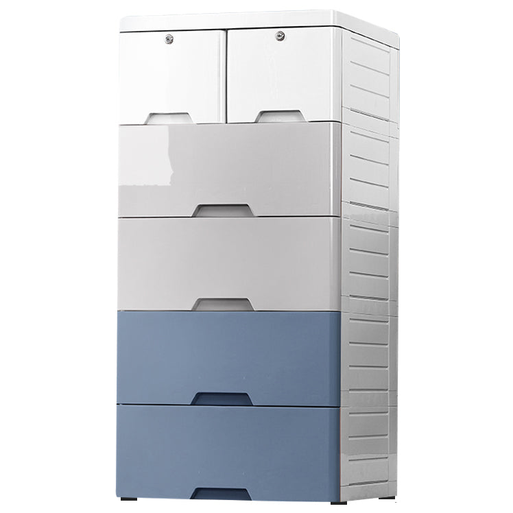 Contemporary Chest Plastic Chest Drawers with Drawers and Lock for Bedroom