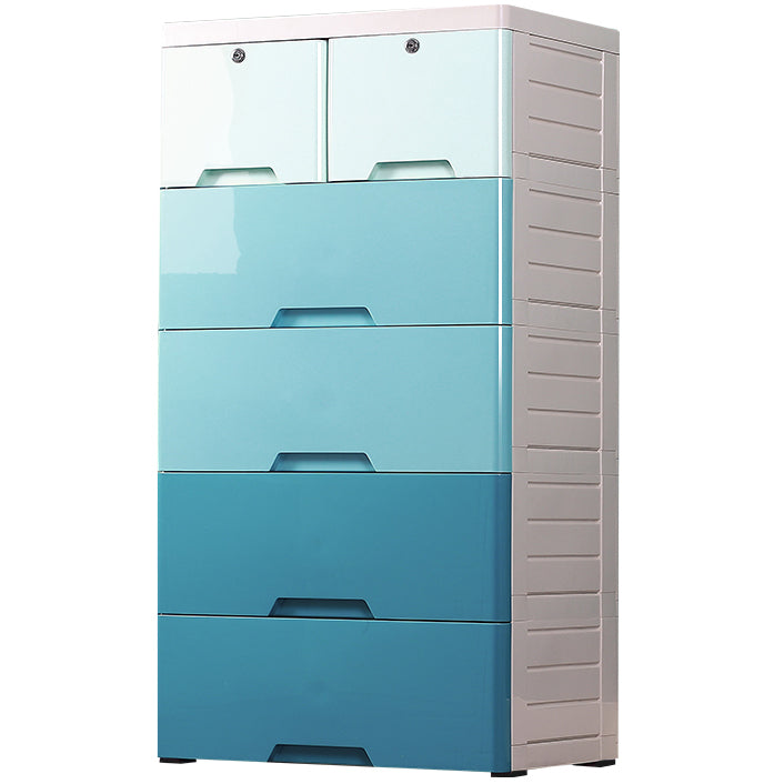 Contemporary Chest Plastic Chest Drawers with Drawers and Lock for Bedroom